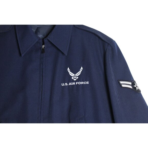 U.S. Air Force DSCP Wings Collection Men’s Blue Bomber Jacket Size 40R - Picture 2 of 5